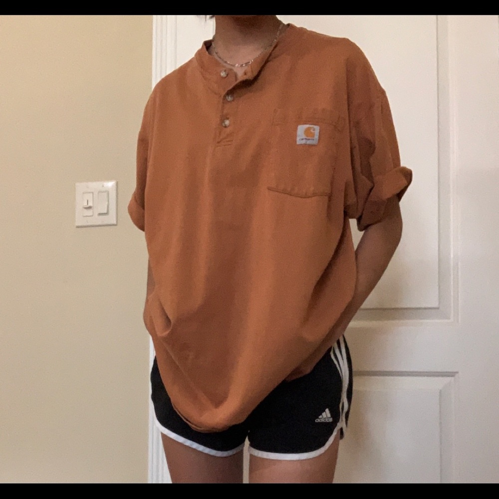 Carhartt Brown Button Up Shirt